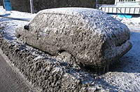 Грязный автомобиль зимой